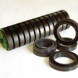 Impact Idler | Buffer Conveyor Roller | Protects Belt at Loading Points