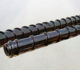 Spiral Idler | Self-Cleaning Conveyor Roller | Reduces Material Build-Up