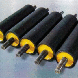 Rubber Lagged Idler | High Friction Conveyor Roller | Anti-Slip & Durable