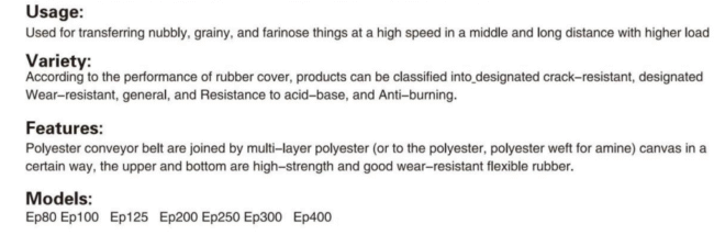 Polyester Conveyor Belt | Chemical & Heat Resistant Industrial Conveyor