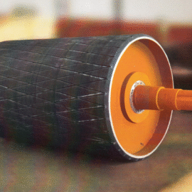 Rubber Lagged Pulley – Anti-Slip Conveyor Drum