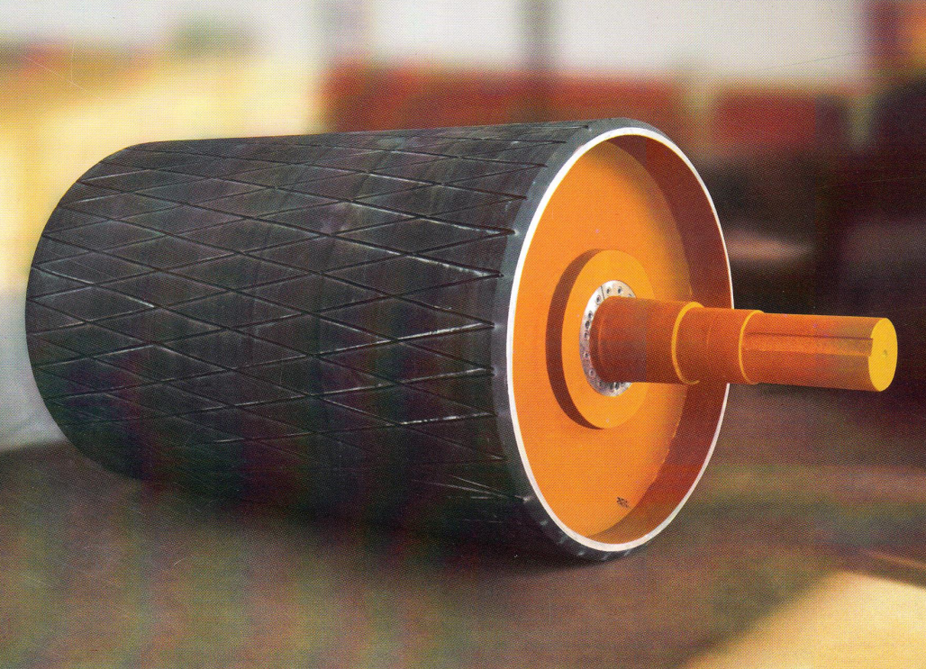Rubber Lagged Pulley – Anti-Slip Conveyor Drum